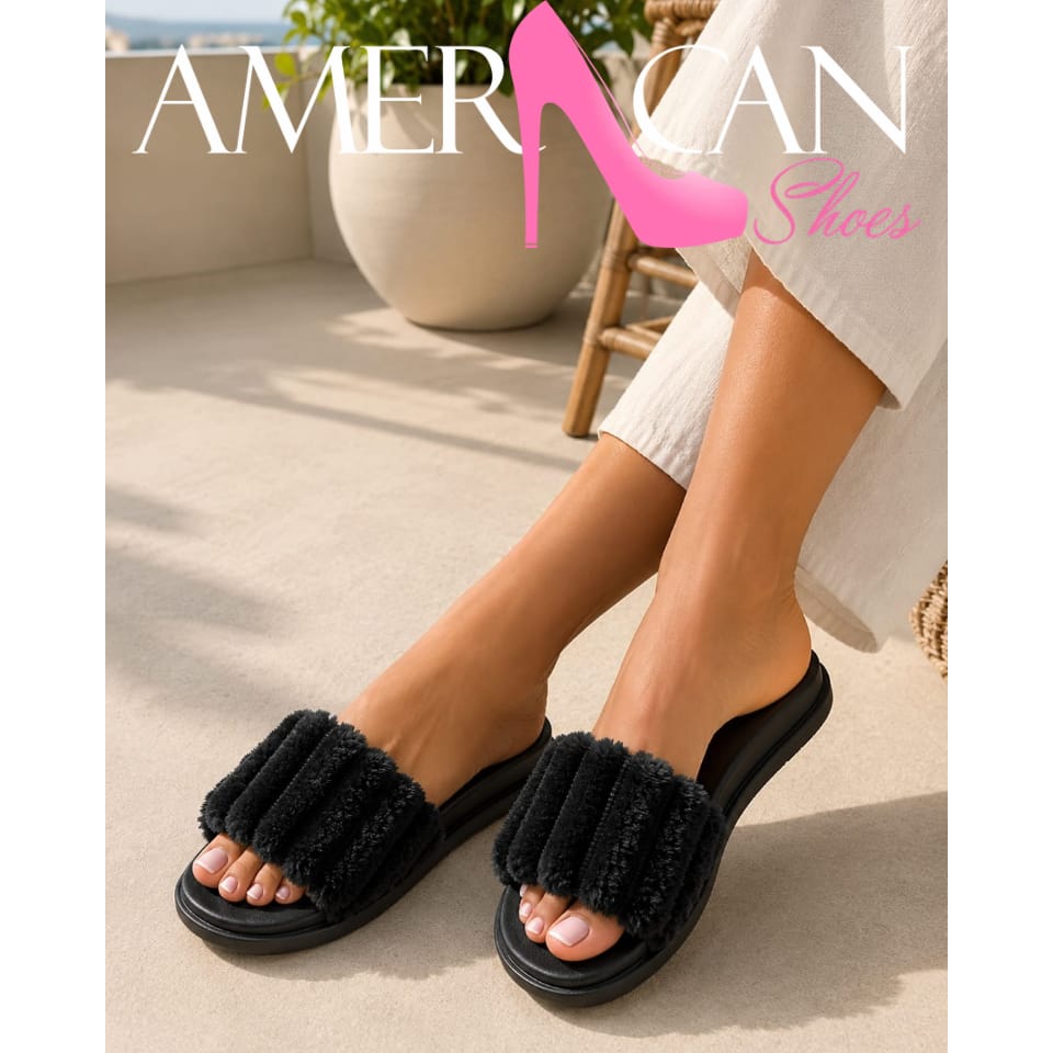 SANDALIA TEDDY NEGRA